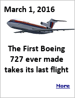 More than 50 years after its maiden voyage, the very first Boeing 727 takes its very last flight on Tuesday, March 1, 2016.